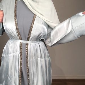 Baby Blue Dubai Abaya